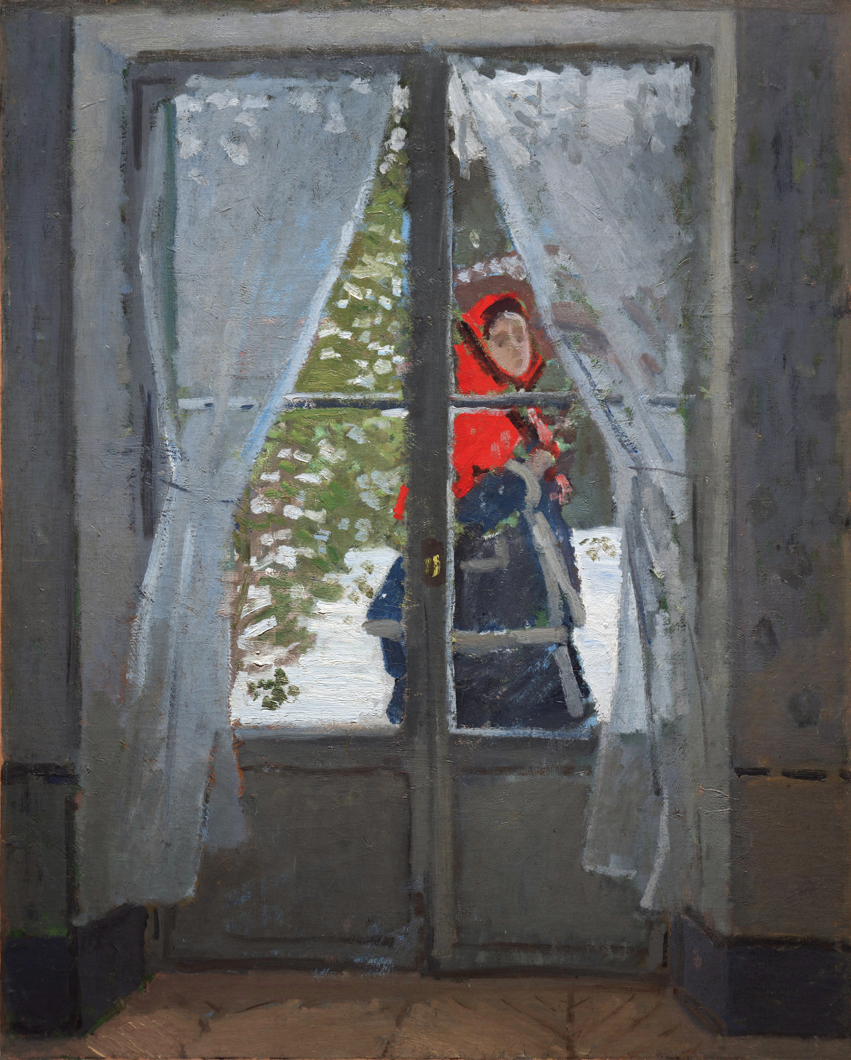 Madame Monet or The Red Cape 1870